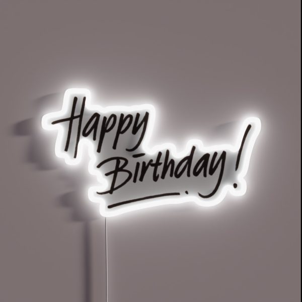 Happy Birthday RGB Neon Sign