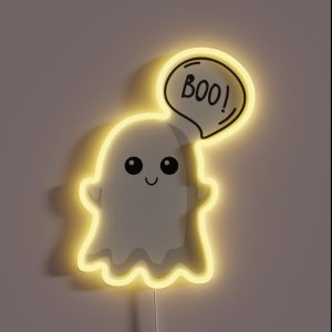 Happy Boo RGB Neon Sign