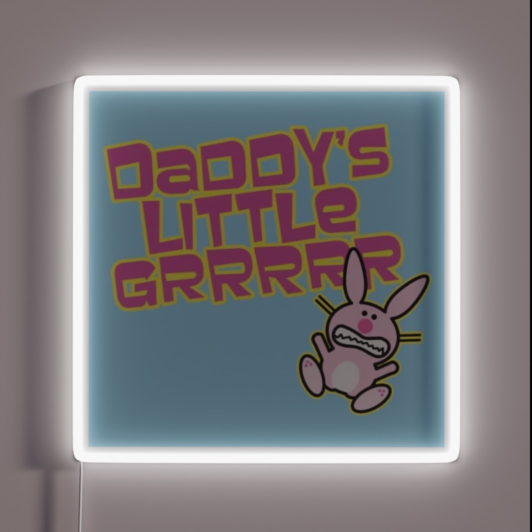 Happy Bunny RGB Neon Sign Happy Bunny RGB Neon Sign