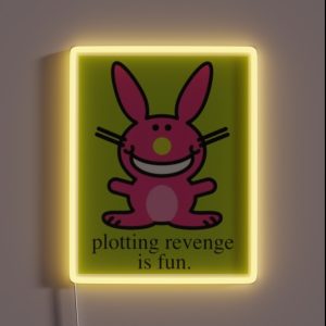 Happy Bunny RGB Neon Sign