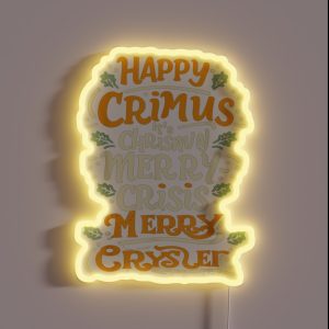 Happy Crimus It S Chrismun Merry Crisis Merry Chrysler Christmas RGB Neon Sign Happy Crimus It S Chrismun Merry Crisis Merry Chrysler Christmas RGB Neon Sign