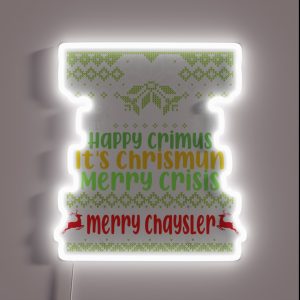 Happy Crimus It S Chrismun Merry Crisis Merry Chrysler RGB Neon Sign Happy Crimus It S Chrismun Merry Crisis Merry Chrysler RGB Neon Sign