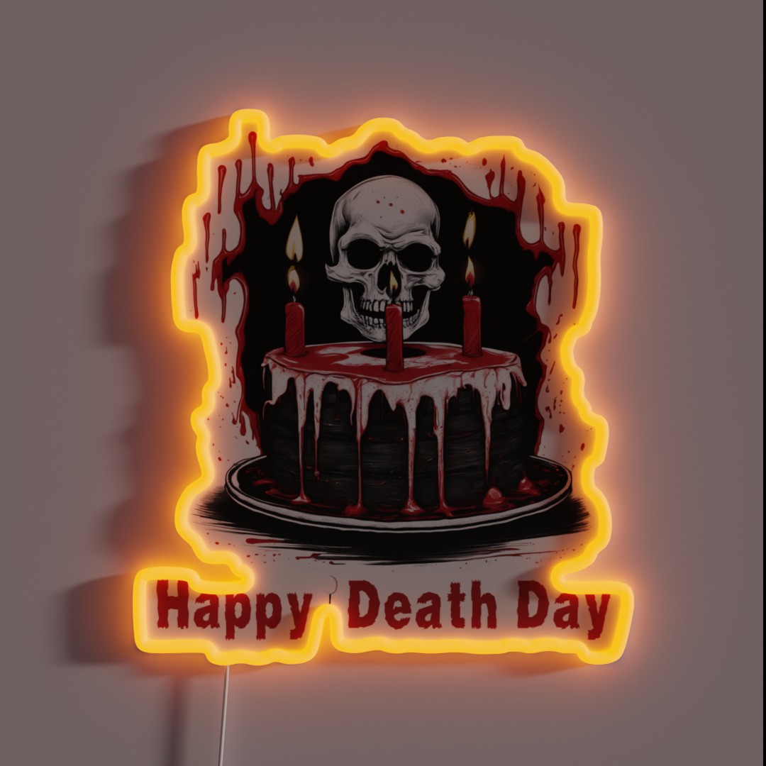 Happy Death Day RGB Neon Sign Happy Death Day RGB Neon Sign