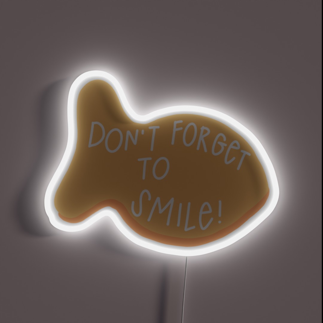 Happy Goldfish RGB Neon Sign Happy Goldfish RGB Neon Sign