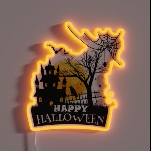 Happy Halloween To Everybody RGB Neon Sign