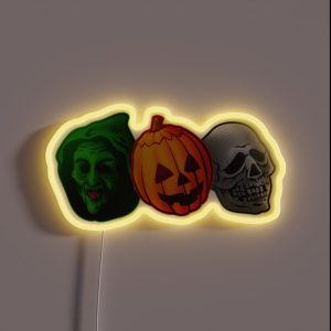 Happy Happy Halloween RGB Neon Sign