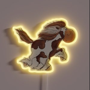 Happy Icelandic Horse RGB Neon Sign