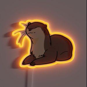 Happy Otter RGB Neon Sign