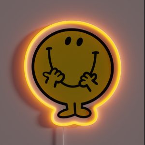 Happy Smiley Face RGB Neon Sign