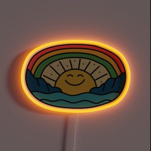Happy Sun RGB Neon Sign Happy Sun RGB Neon Sign