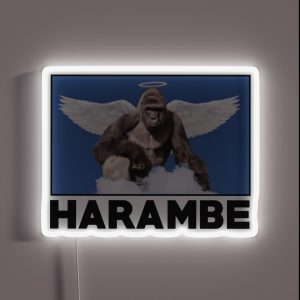 HARAMBE RGB Neon Sign HARAMBE RGB Neon Sign