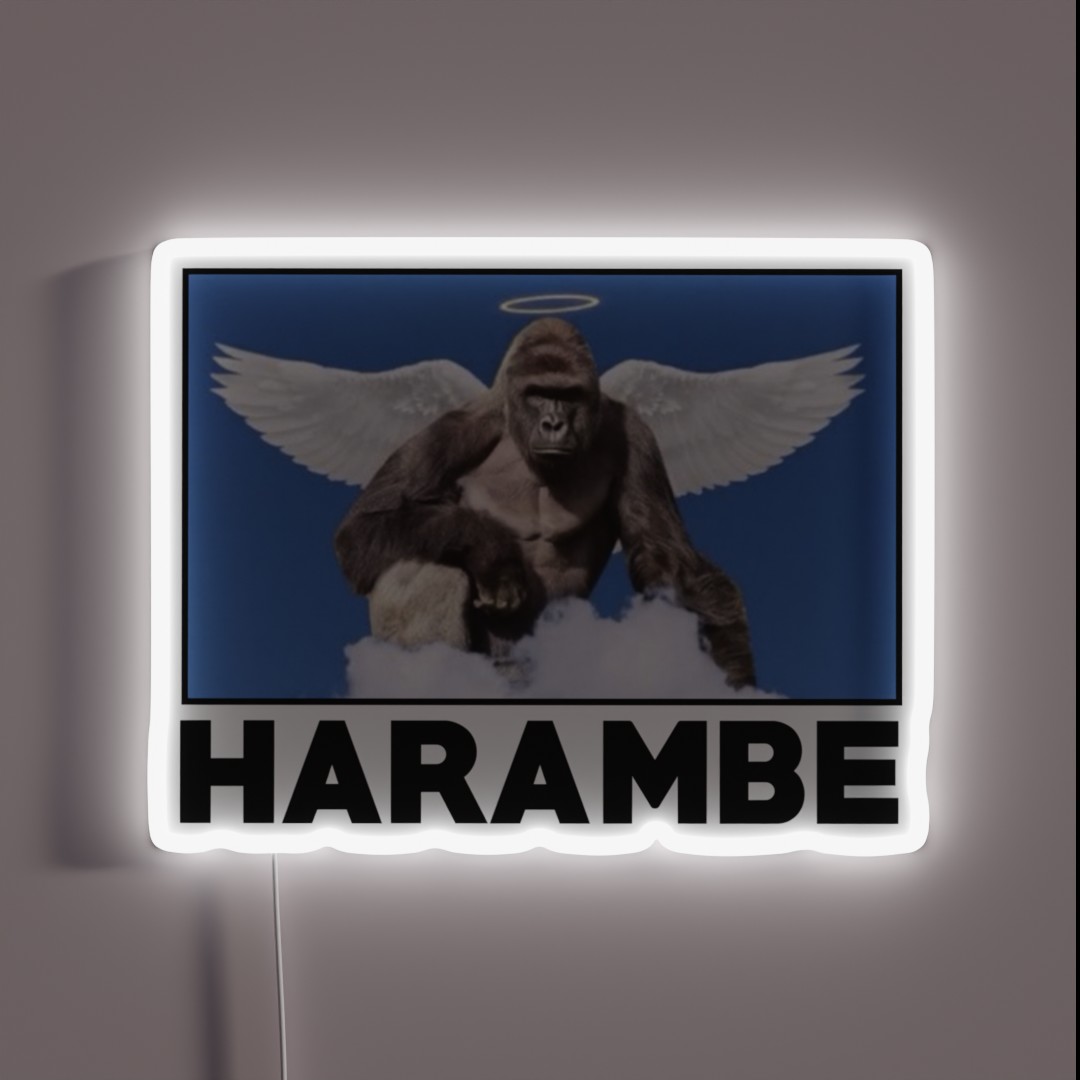 HARAMBE RGB Neon Sign HARAMBE RGB Neon Sign