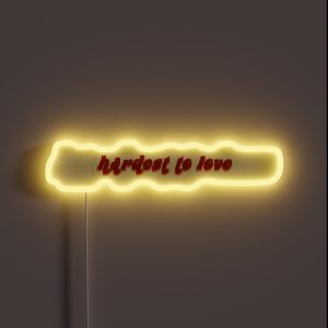 Hardest To Love RGB Neon Sign Hardest To Love RGB Neon Sign