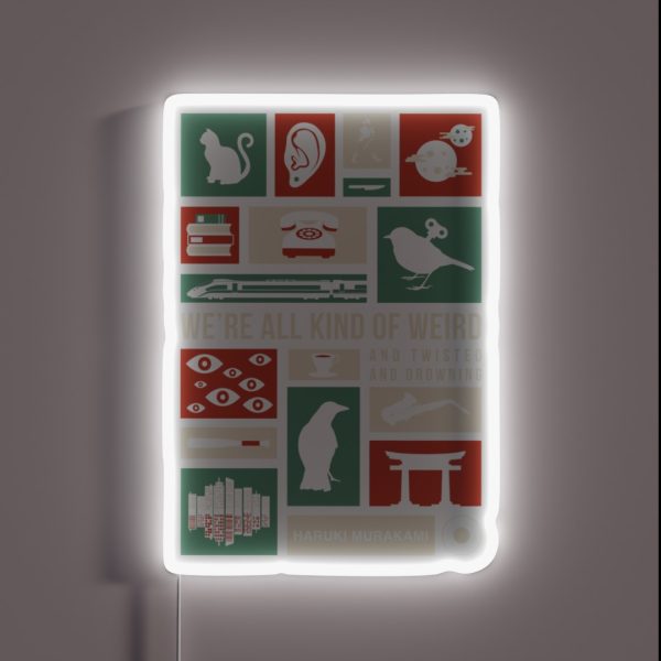 Haruki Murakami RGB Neon Sign