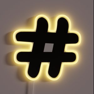 Hashtag RGB Neon Sign