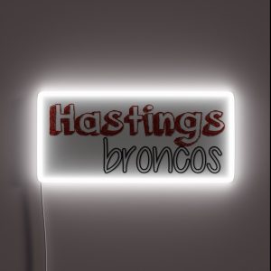 Hastings Broncos RGB Neon Sign Hastings Broncos RGB Neon Sign