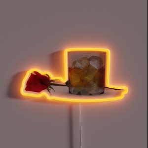 Haunting Adeline Roses And Whisky RGB Neon Sign