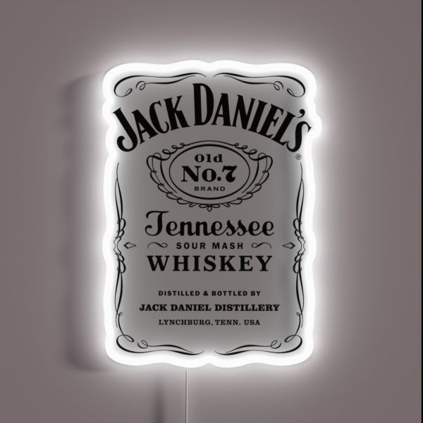 HDJRJ JACKDANIELS ALCOHOLIC RGB Neon Sign