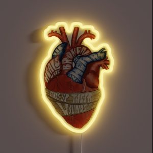 He Heals The Broken RGB Neon Sign He Heals The Broken RGB Neon Sign