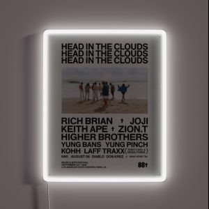 Head In The Clouds 88 Rising RGB Neon Sign