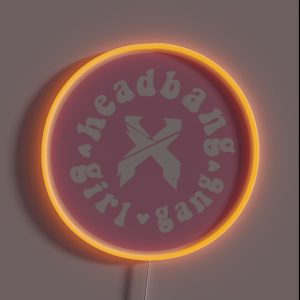 Headbang Girl Gang RGB Neon Sign