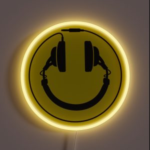 Headphones Wire Plug RGB Neon Sign