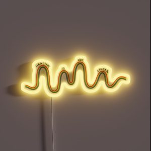 Healing Is Not Linear RGB Neon Sign Healing Is Not Linear RGB Neon Sign