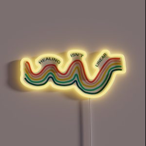 Healing Isn T Linear RGB Neon Sign Healing Isn T Linear RGB Neon Sign