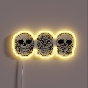 Hear No See No Speak No RGB Neon Sign