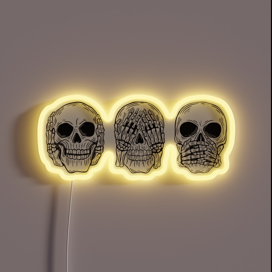 Hear No See No Speak No RGB Neon Sign Hear No See No Speak No RGB Neon Sign