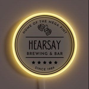 Hearsay Brewing And Bar RGB Neon Sign