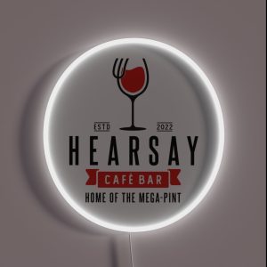 Hearsay Cafe RGB Neon Sign