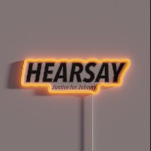 Hearsay Johnny Depp RGB Neon Sign