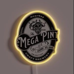 Hearsay Mega Pin RGB Neon Sign