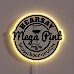Hearsay Mega Pint RGB Neon Sign
