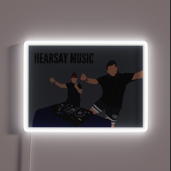 Hearsay Music RGB Neon Sign