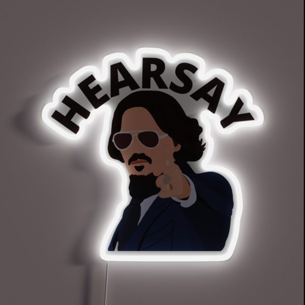 Hearsay RGB Neon Sign