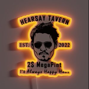 Hearsay Tavern I T Always Happy Hour Mega Pint RGB Neon Sign