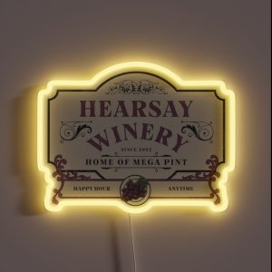 Hearsay Winery RGB Neon Sign