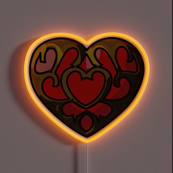 Heart Container RGB Neon Sign