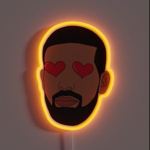 Heart Eye Drake RGB Neon Sign Heart Eye Drake RGB Neon Sign