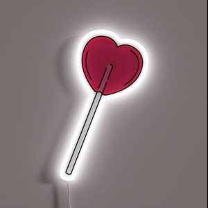 Heart Lolly RGB Neon Sign