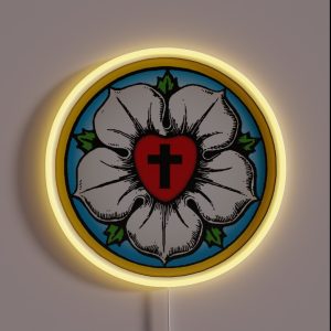 Heart Lutheran RGB Neon Sign