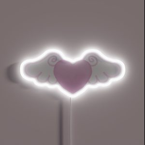 Heart With Wings RGB Neon Sign Heart With Wings RGB Neon Sign