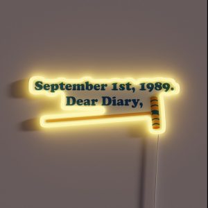 Heathers The Musical Beautiful Dear Diary RGB Neon Sign Heathers The Musical Beautiful Dear Diary RGB Neon Sign