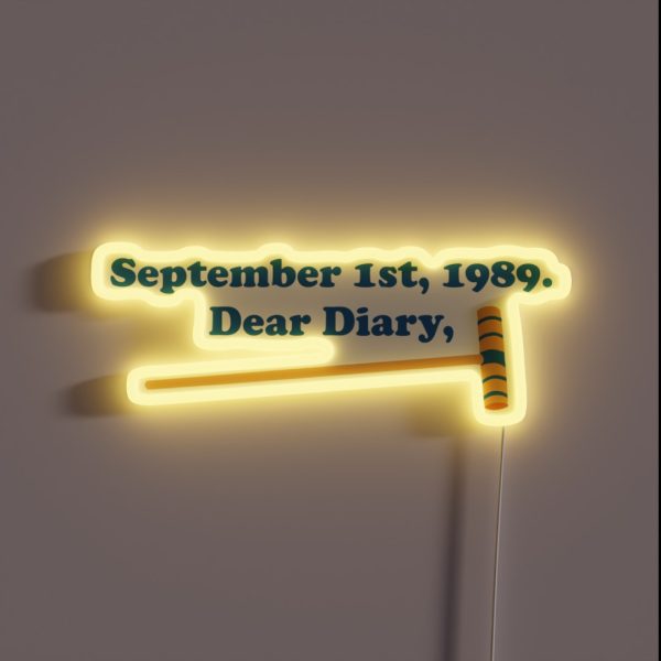 Heathers The Musical Beautiful Dear Diary RGB Neon Sign