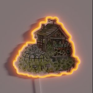 Hedge Witch Garden Shed Green House Witchy RGB Neon Sign