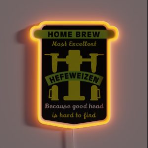 Hefeweizen Best Home Brew Craft Beer Craft Beer Makers Brewing Beers Craft Beer Gifts RGB Neon Sign