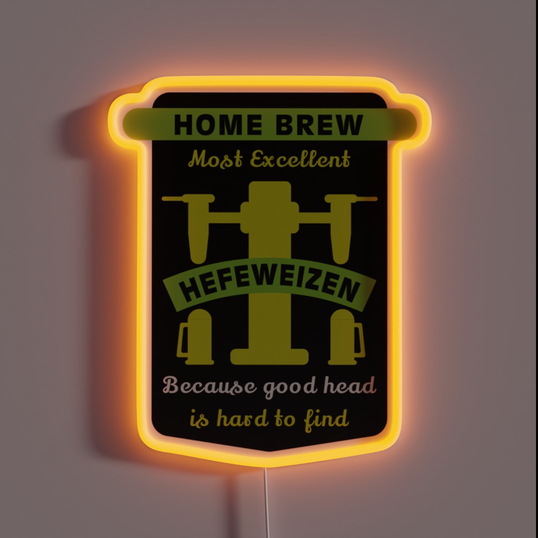 Hefeweizen Best Home Brew Craft Beer Craft RGB Neon Sign Hefeweizen Best Home Brew Craft Beer Craft RGB Neon Sign
