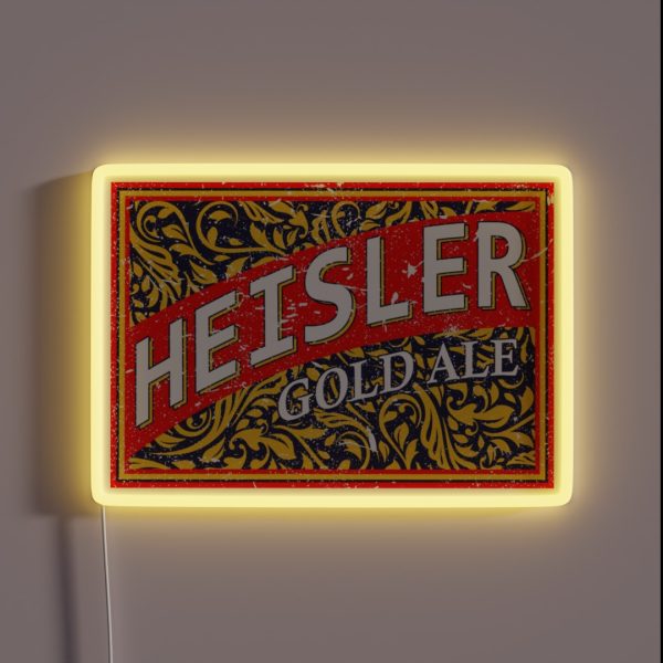 Heisler Gold Ale Fake Beer Hollywood RGB Neon Sign